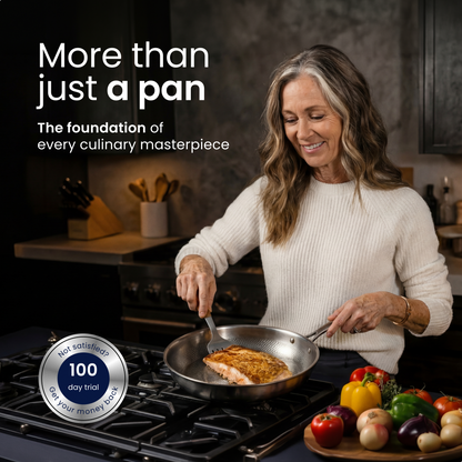 Titanium Fry Pan Pro® | Perfect Non-Stick Cooking without Chemicals!